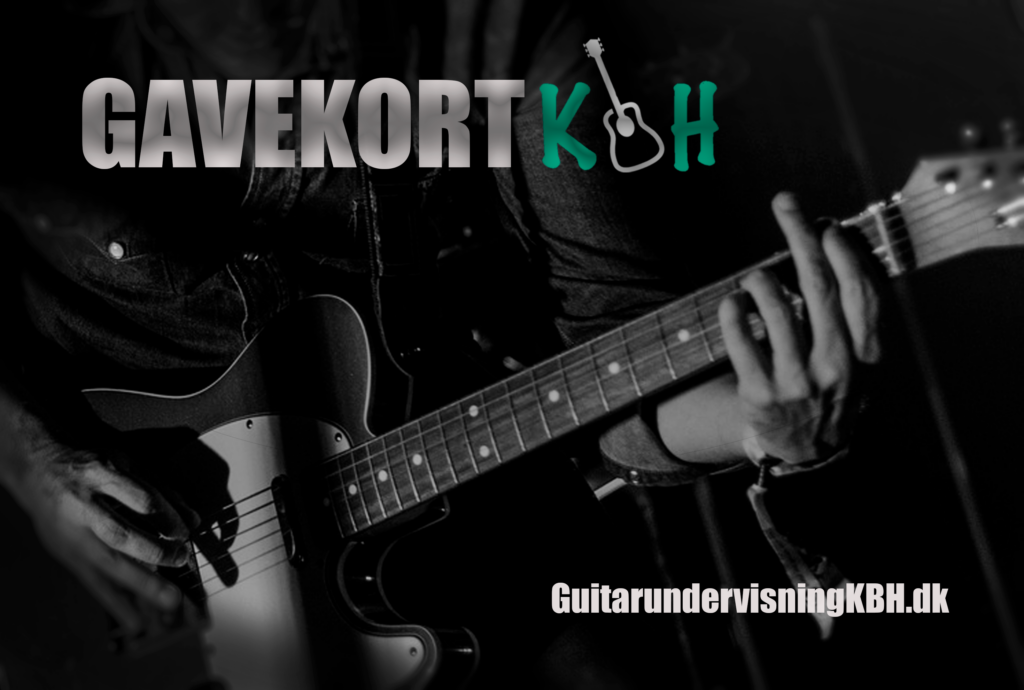 Gavekort til Guitarundervisning Kbh